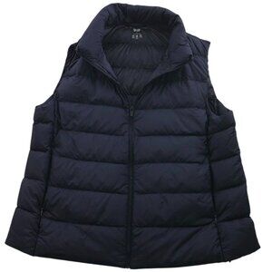 Uniqlo Men's Down Puffer Vest Jacket Medium Ultra-Light Down Outdoors Full Zip